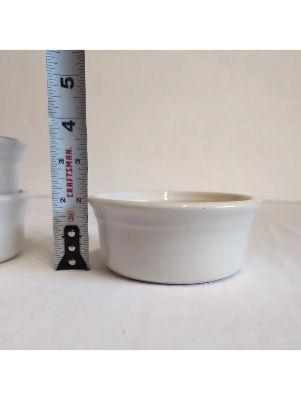 Vintage Ramekins| Don Gibraltar|  Oven Proof| Beige| Creme Brulee| Set of 4